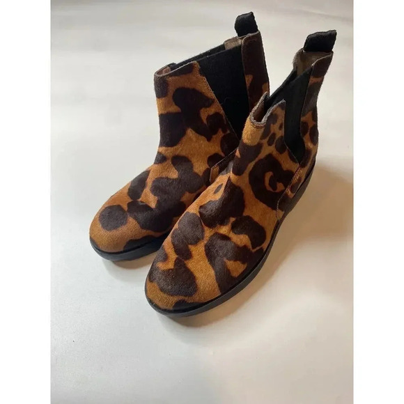 Louise Et Cie Zarab3 Chelsea Leopard Platform Boots Women’s 9.5 US - Picture 2 of 11